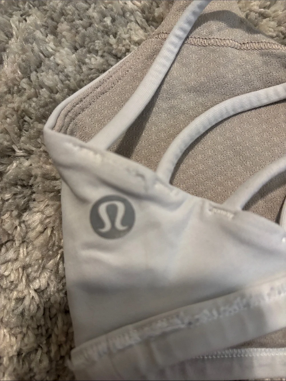 Lulu Lemon Strappy Back Sports Bra - White